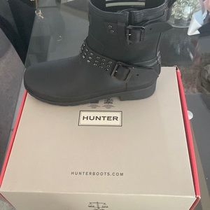 Hunter low rubber biker boots